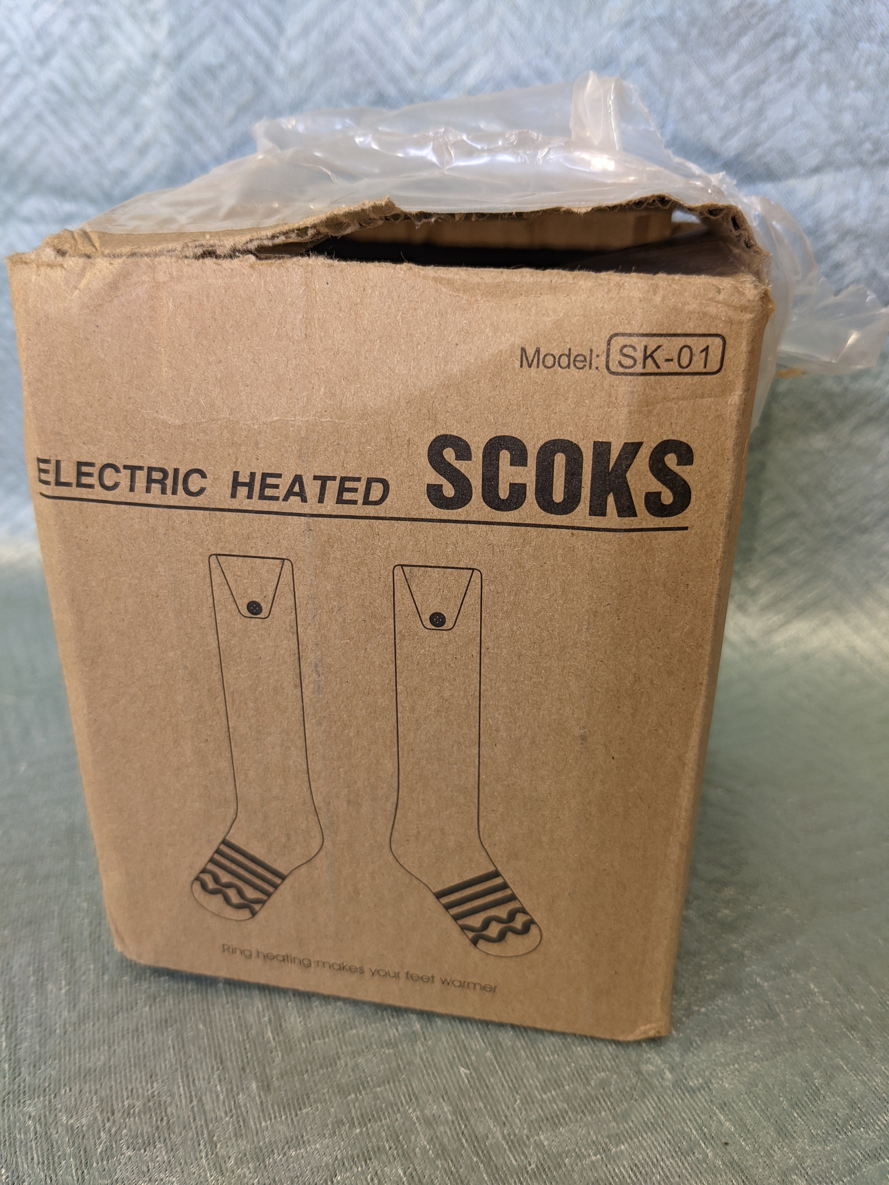Open Box New Heated Socks For Winter Mens 10-12 (7537081975022)